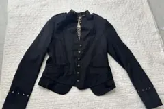 LYDIE 黒ジャケット スリムフィット