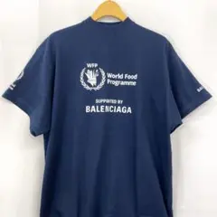 BALENCIAGA WFPプリント Tシャツ ネイビー Lサイズ（未使用品）のサムネイル