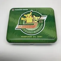ポケモンセンター　ポケモン5周年　缶　ピカチュウ　ピチュー