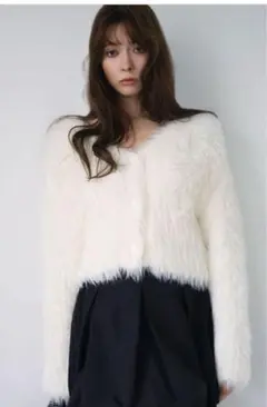 フィルムシャギーニットカーディガン最終値下げ