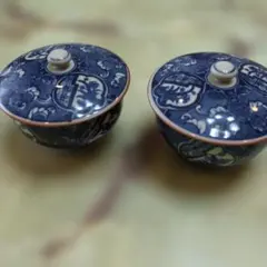 有田焼　献上牡丹　蓋付汲出揃　祥楽作
