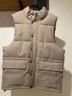 GERRY　ベージュ ダウンベスト 2ポケット