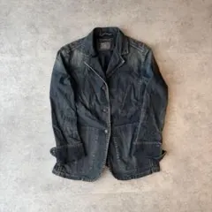 デニムジャケット テーラードジャケット Gジャン インディゴ 大人カジュアル