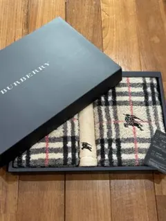 【未使用】 BURBERRY バーバリー タオルケット 2枚 セット 未使用】Burberrys バーバリー タオルケット ギフトセット