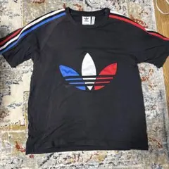 00s adidas Originals トレフォイル Tシャツ ブラック
