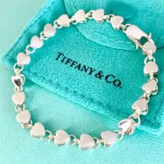 希少 TIFFANY ティファニー パフハート ブレスレット ティファニー パフハート ブレスレット 925 10.9g シルバー