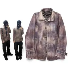nicole club for men leather jacket 羊革