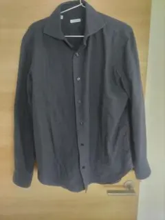 VINCENZO di RUGGIERO ダークグレー 長袖シャツ M