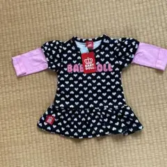 BABYDOLL ハート柄 長袖　Tシャツ 80cm