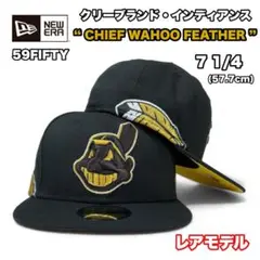 【海外限定！激レア】ニューエラ インディアンス キャップ　７1/4 海外限定！激レア】ニューエラ インディアンス キャップ 71/4