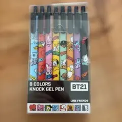 BT21 ノック式ゲルペン 8色セットのサムネイル