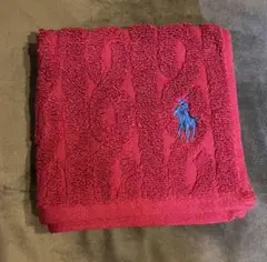 ラルフローレン Polo Ralph Lauren 赤 タオルハンカチ
