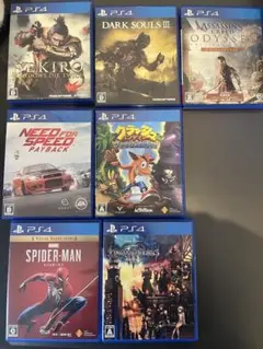 PS4 7本 まとめ売り ダークソウル3 & SEKIRO他