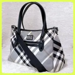 ✨美品✨バーバリーブルーレーベル 2wayトートバッグ ノバチェック肩がけ✧