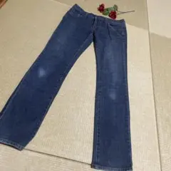 【ハニーズ】Comfort basic デニムジーンズ　インディゴブルー M