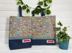 入園入学2点セット　20％OFFセール中！￥3600→￥2880　デニムと&ネコのサムネイル