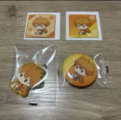 ハイキュー　ぺたっとねじまき缶バッジ　日向翔陽