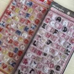 【正規品】ボンボンドロップシール文字ハローキティ2セット