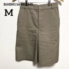【美品】B:MING by BEAMS ガンクラブチェック キュロットパンツ M