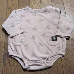 futafuta クマ柄ロンパース 80