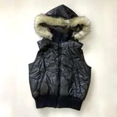 y2k 00s 平成ギャル　グランジ　ダークコア　お兄系　ファー　ダウンベスト