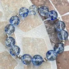 天然石　ブレスレット　大玉　12mm クォーツ