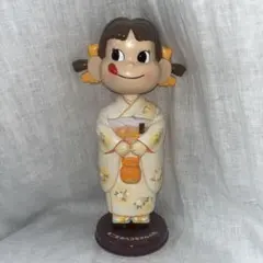 不二家 ペコちゃん 首振り人形 着物 振袖