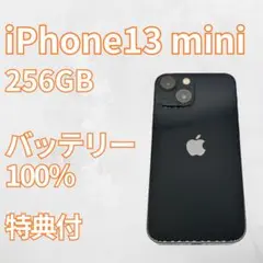 【極美品】iPhone13 mini 256GB 大容量新品バッテリー　ブラック
