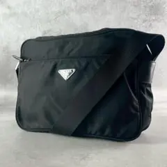 I05 PRADA ナイロン ショルダーバッグ ブラック カメラバッグ テスート