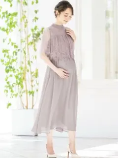 マタニティ 授乳　フォーマルワンピース　エレナ　ELENA