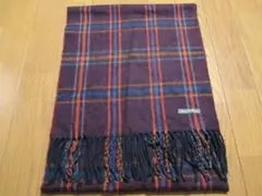 チェック柄　肌触りの良いマフラー