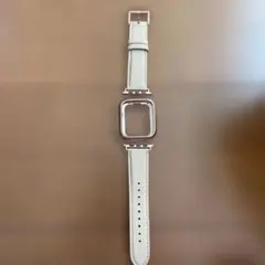 アイボリー レザー Apple Watch バンド
