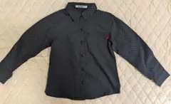 ファミリア　familiar 長袖シャツ 黒・白ドット　サイズ120