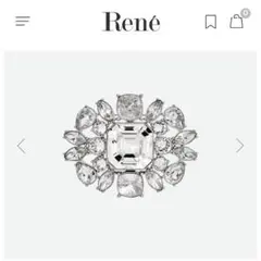 René ルネ クリスタルビジュー ブローチ - メルカリ