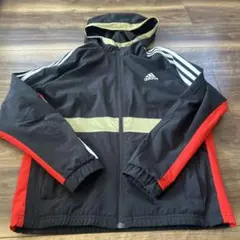 adidas フード付きジャケット 黒