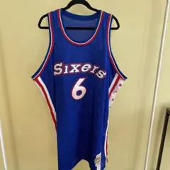 希少】Mitchell & Ness シクサーズ アービング ユニフォーム 6 - メルカリ