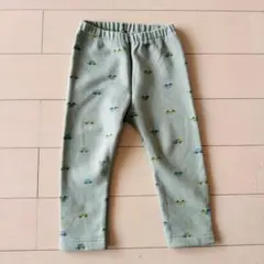 ユニクロベビー 裏起毛パンツ UNIQLO 90グリーン くるま