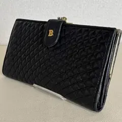 BALLY バリー　長財布　がま口　キルティング　レザー　ブラックのサムネイル