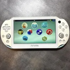 【動作確認済みPlayStation Vita本体ライトブルーホワイト 2000