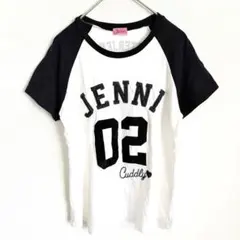 SISTER JENNI ラグラン 半袖Tシャツ 160 白 黒 ジェニィのサムネイル