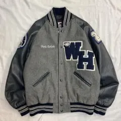 1990s VINTAGE／leather varsity jacket
