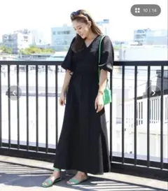 Fusione×aya matarai バルーン袖ワンピース