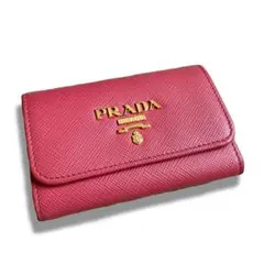 【美品】PRADA　サフィアーノレザーキーケース　4連　ピンク