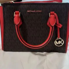MICHAEL KORS ショルダーバッグ ブラウン/赤