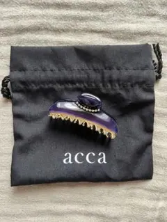 acca ヘアクリップ 黒 ラインストーン - メルカリ