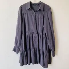 ZARA（ザラ）「ティアード シャツワンピース」