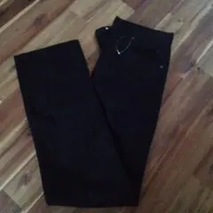 無印良品 ストレートデニムパンツ ブラック 76×85