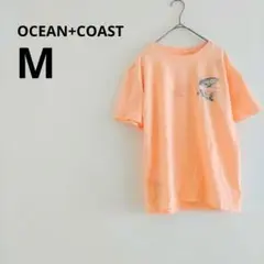 得得⭐️ OCEAN+COAST オレンジ 魚 プリント 半袖 Tシャツ M
