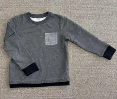 グレー ポケット付き長袖トレーナー cat＆jack