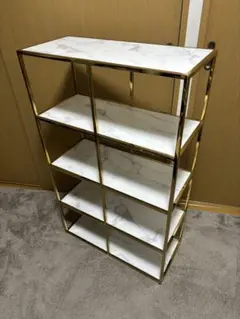 Francfranc 大理石柄 シェルフ ラック ゴールド レーヌ2L レーヌ シェルフ 2 L | Francfranc（フランフラン）公式通販 家具